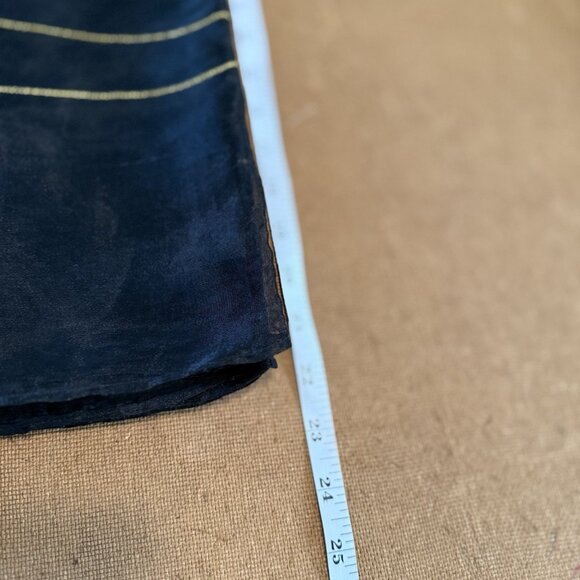 Vintage 220 Hickory 90's Artsy Skirt LP Embroidery Sheer Overlay Gold Glam Party - Picture 13 of 13